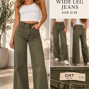 Oats-the-label Women's Khaki and Green Jeans